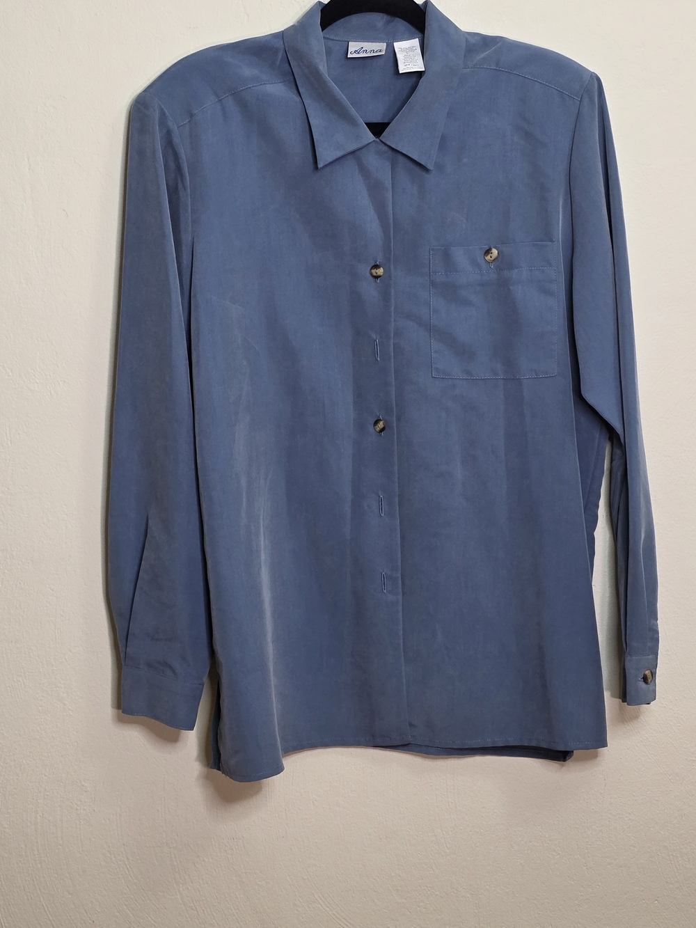 Anna Slate Blue Collared Shirt